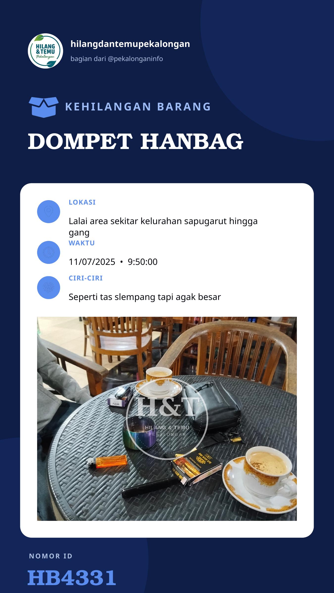 Story 9:16 laporan DOMPET HANBAG