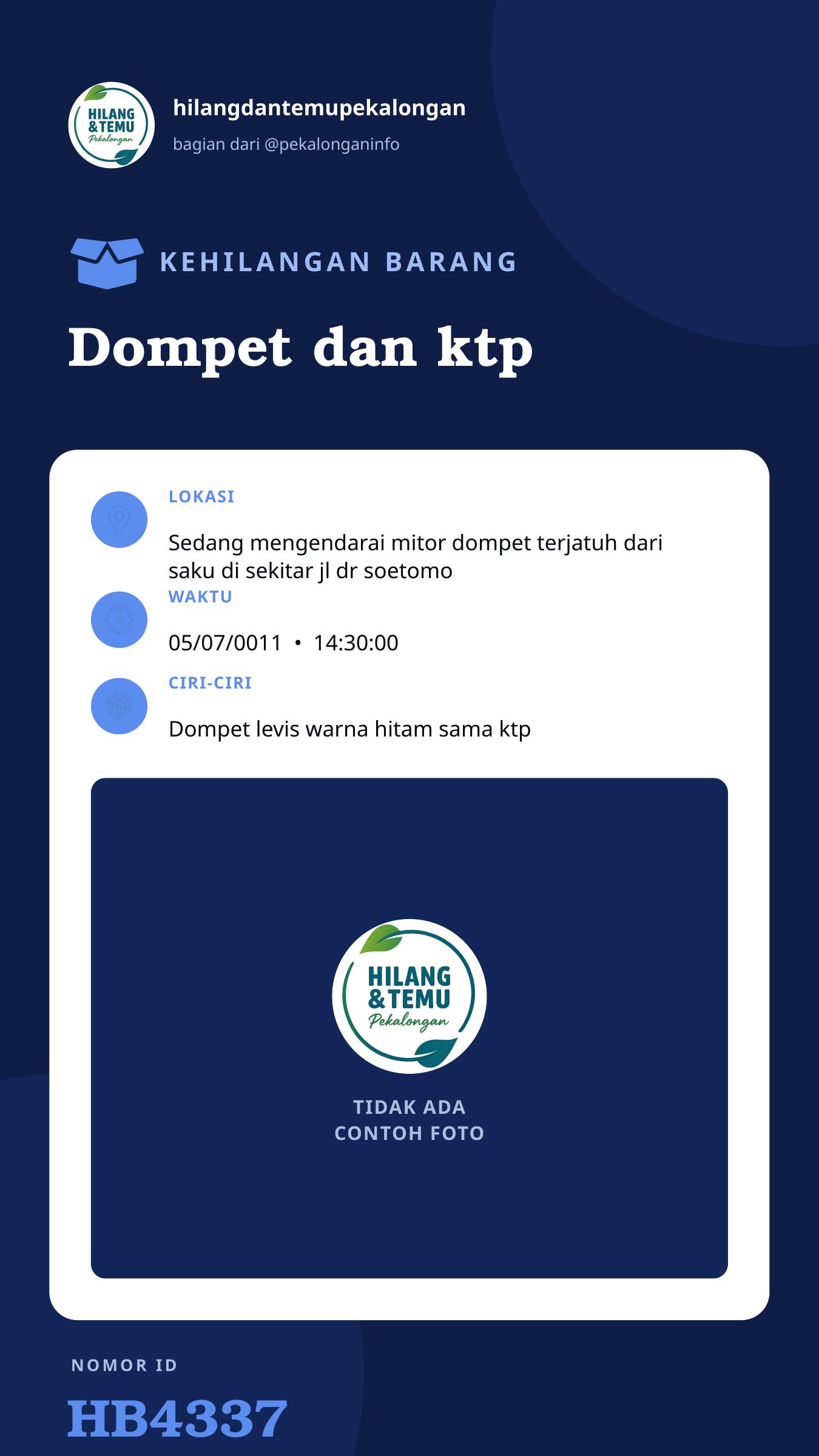 Story 9:16 laporan Dompet dan ktp