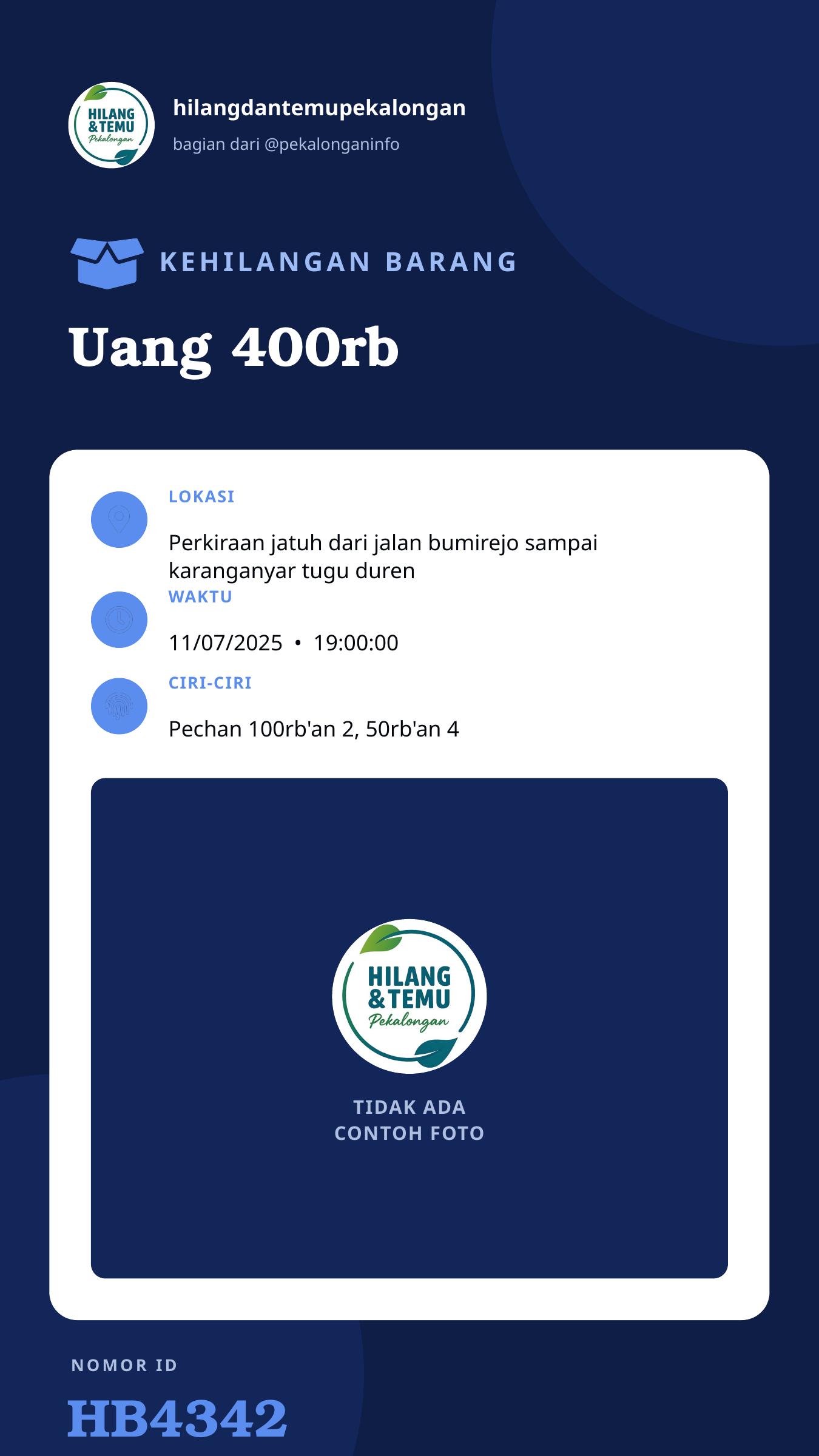 Story 9:16 laporan Uang 400rb