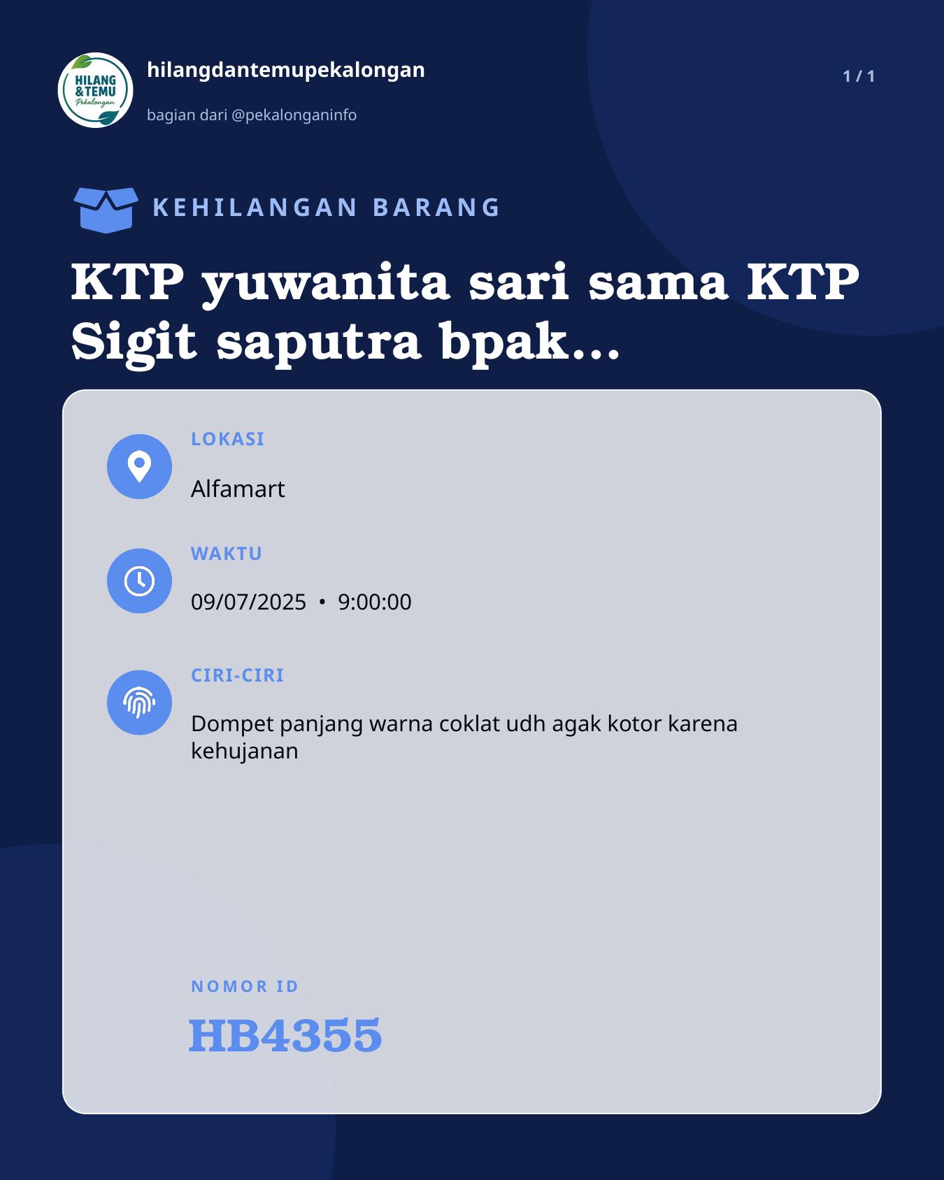 Slide laporan KTP yuwanita sari sama KTP Sigit saputra bpak zira afiqa Saputri BPJS Sigit saputra BPJS yuwanita sari sama kartu ATM uang 20 ribu sama ATM BRI (HB4355)