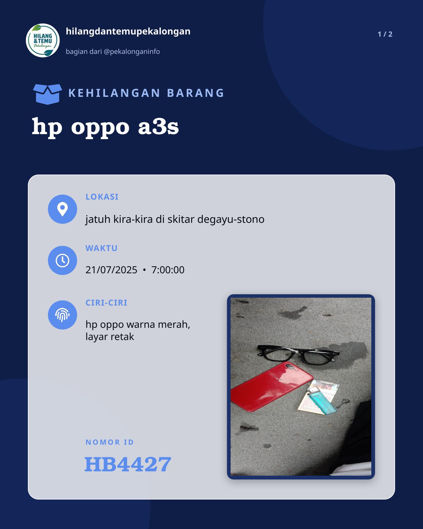 Slide 1 laporan hp oppo a3s