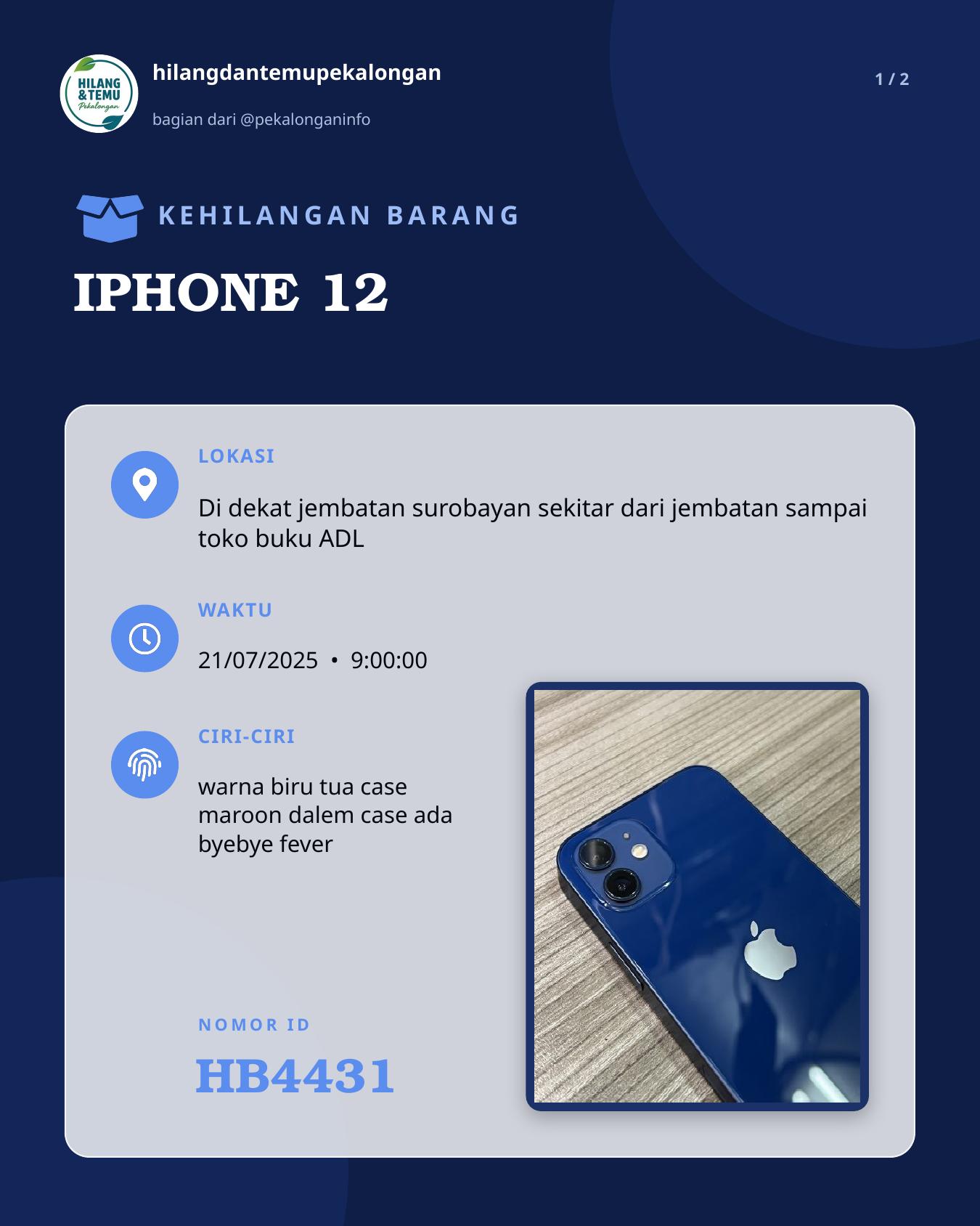Slide 1 laporan IPHONE 12