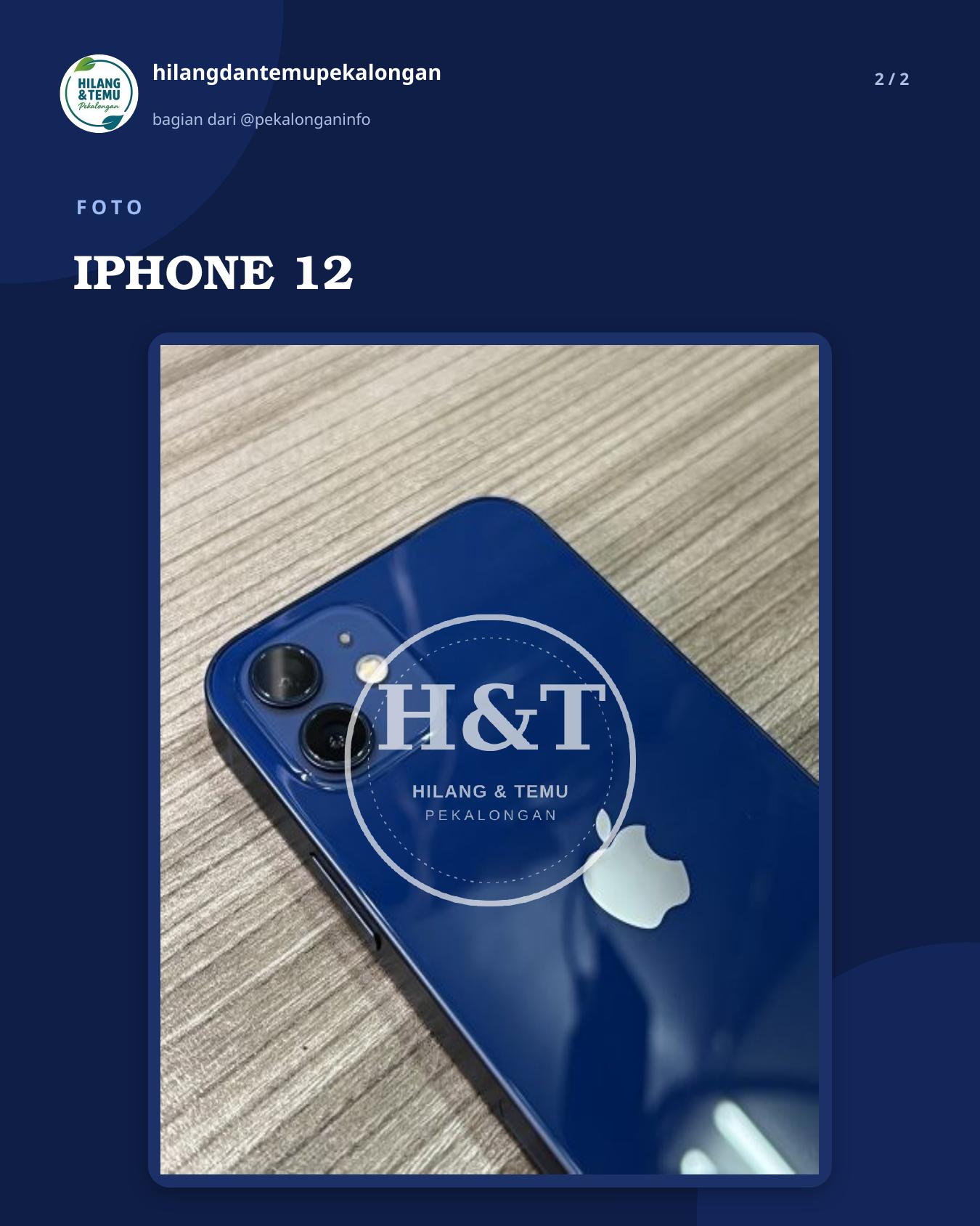 Slide 2 laporan IPHONE 12