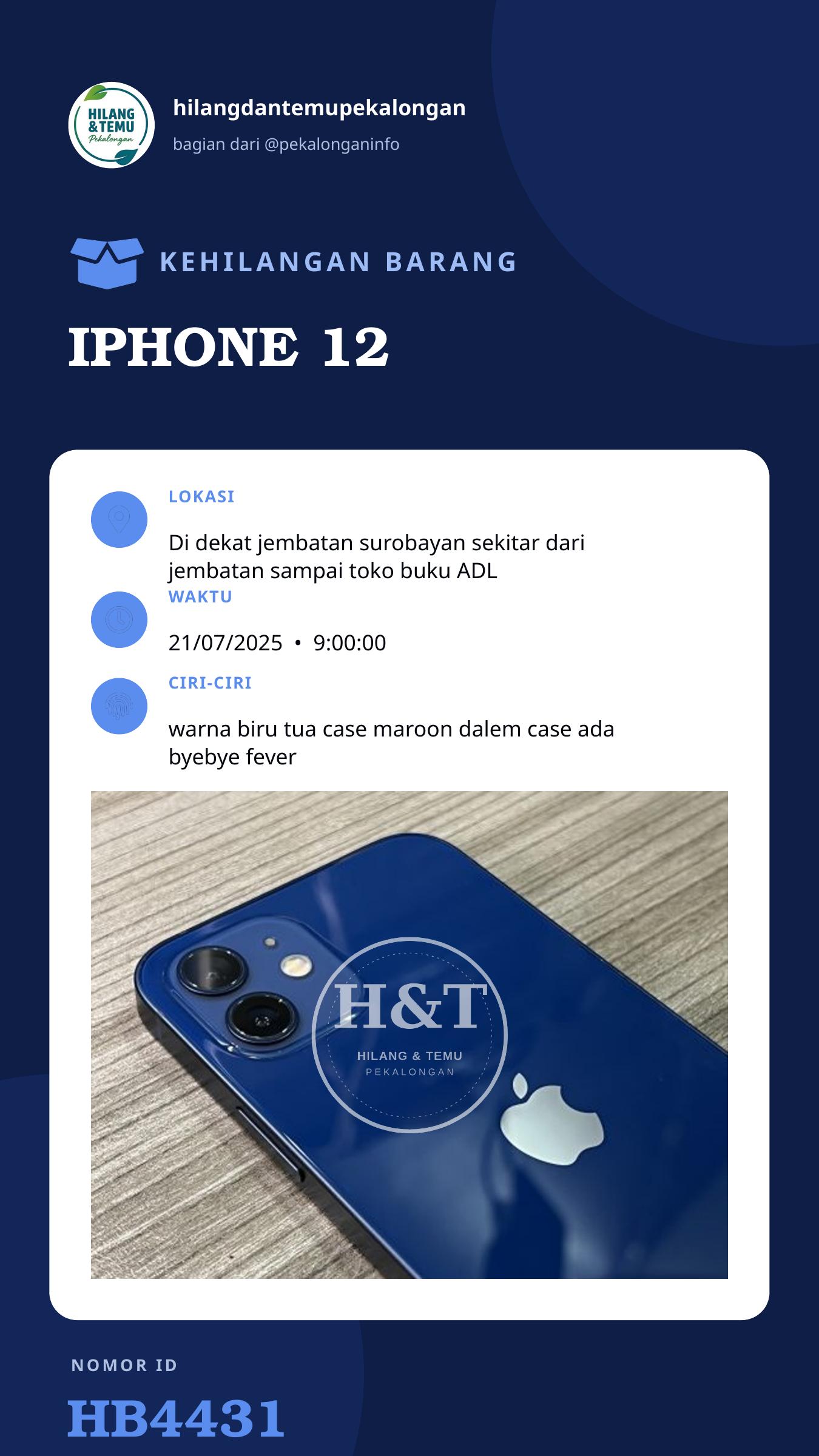Story 9:16 laporan IPHONE 12
