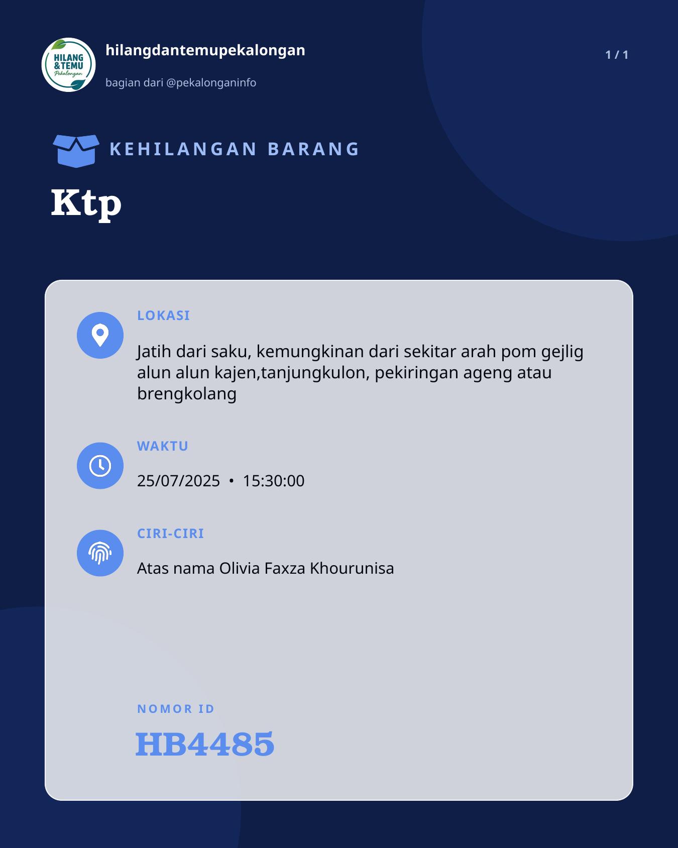 Slide laporan Ktp (HB4485)