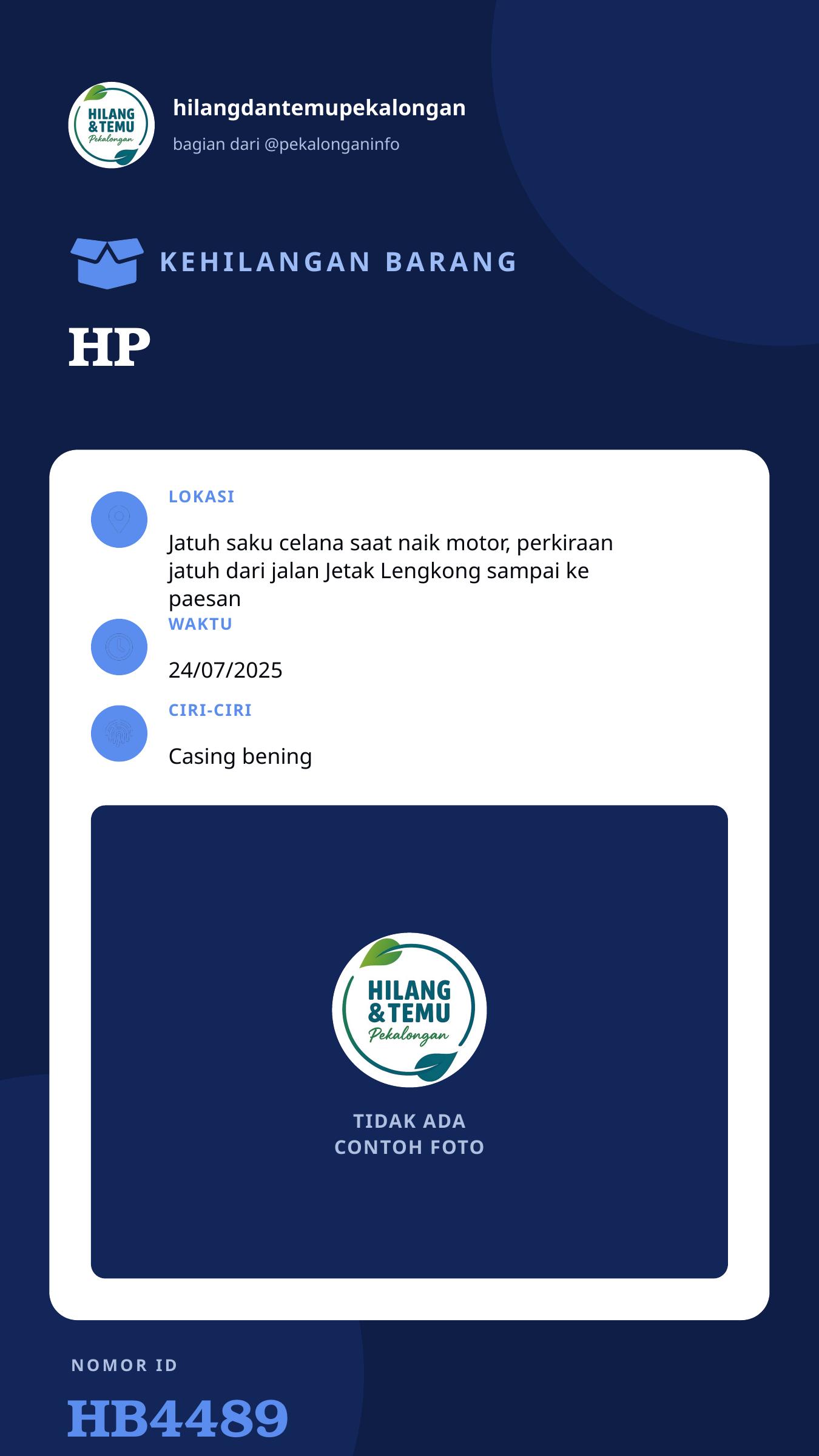 Story 9:16 laporan HP