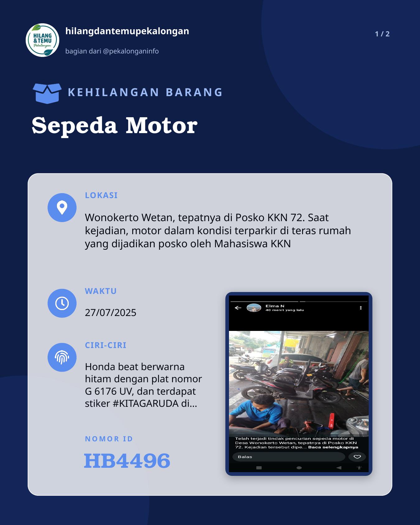 Slide 1 laporan Sepeda Motor