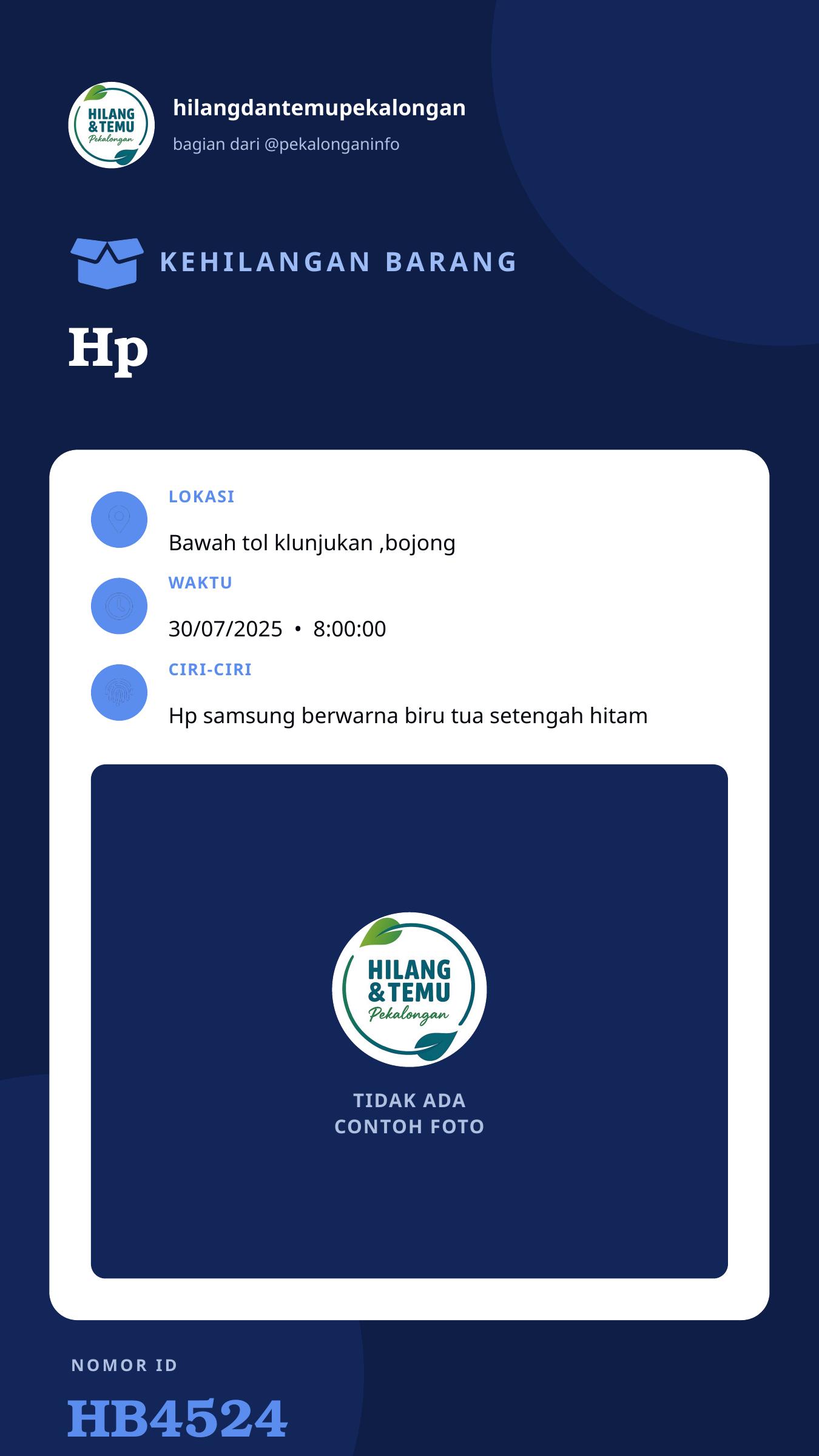 Story 9:16 laporan Hp
