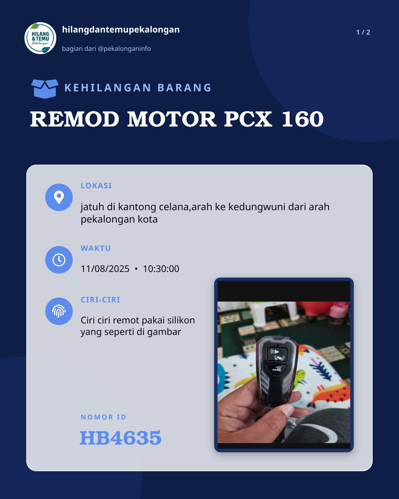 Slide 1 laporan REMOD MOTOR PCX 160