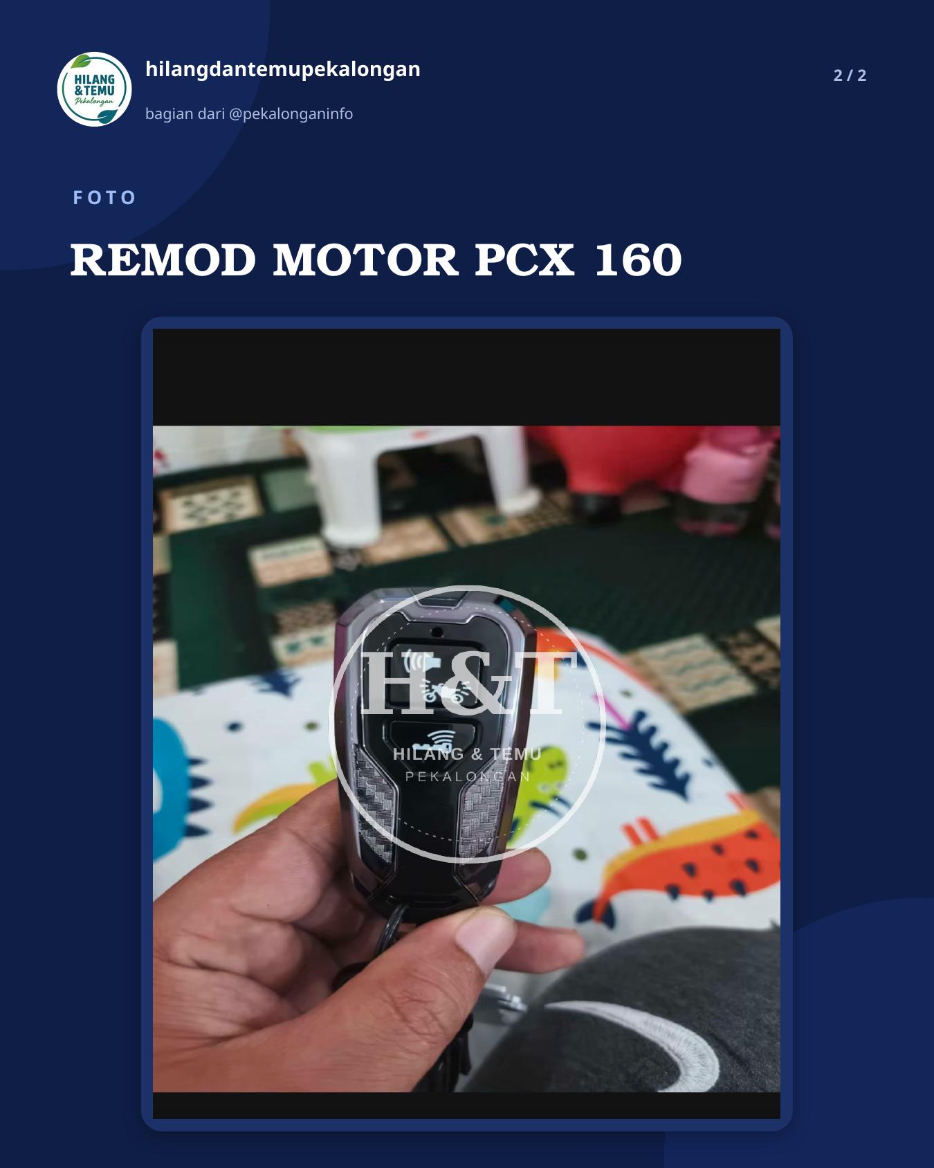 Slide 2 laporan REMOD MOTOR PCX 160
