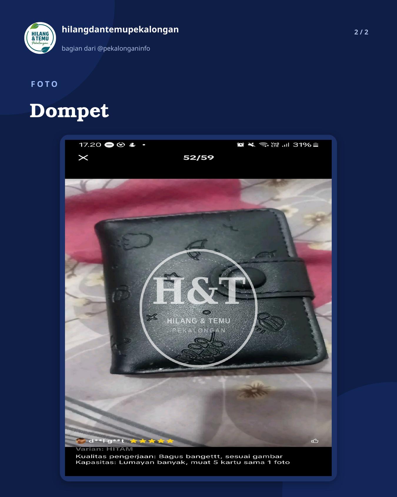 Slide 2 laporan Dompet