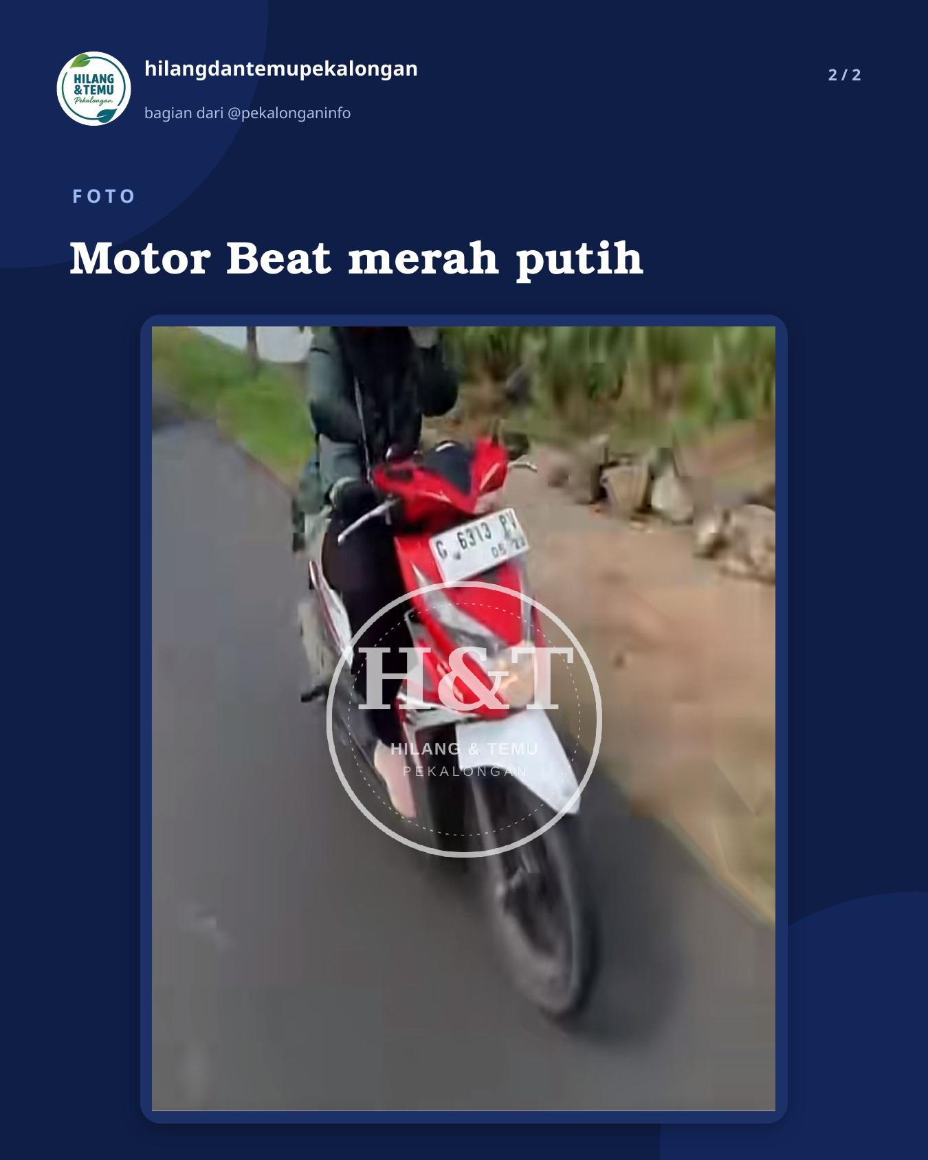 Slide 2 laporan Motor Beat merah putih