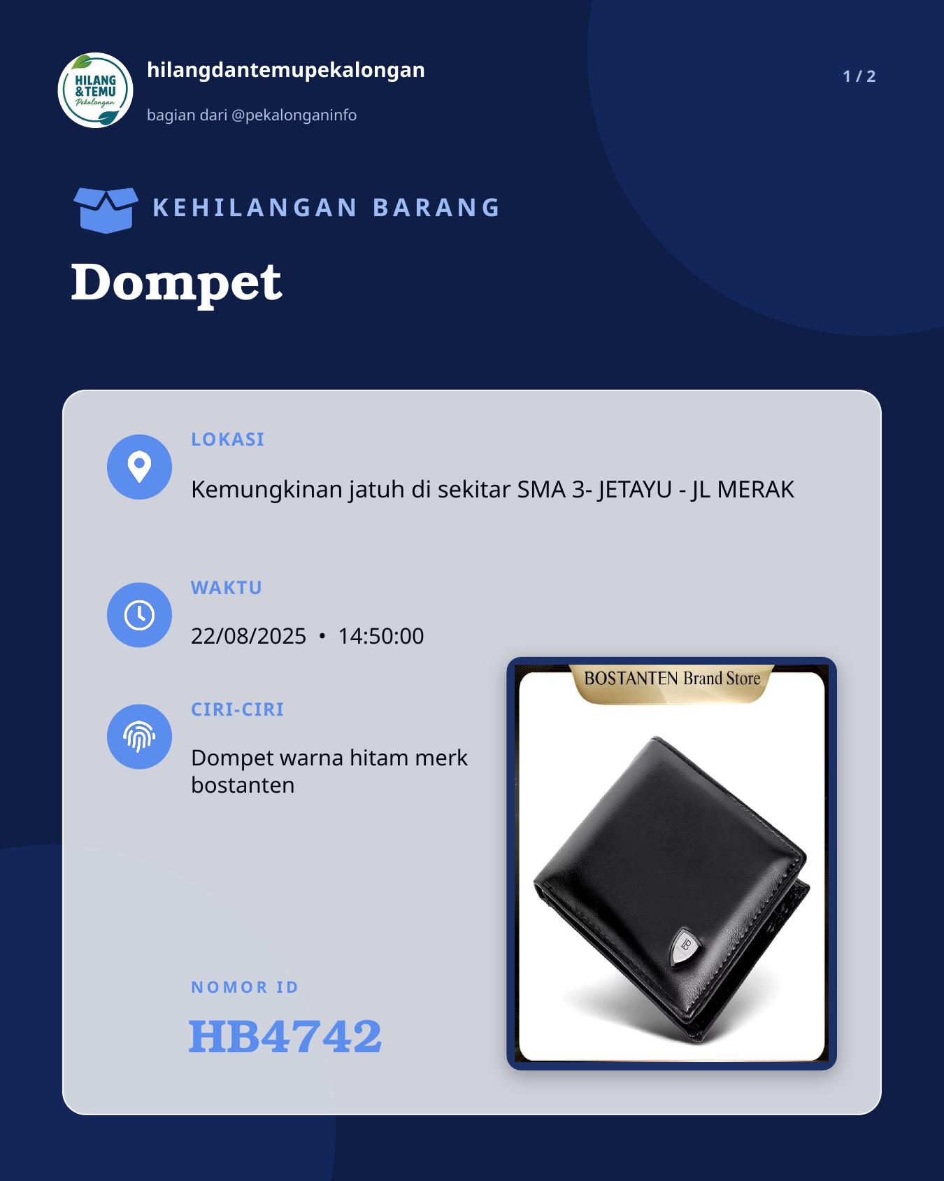 Slide 1 laporan Dompet