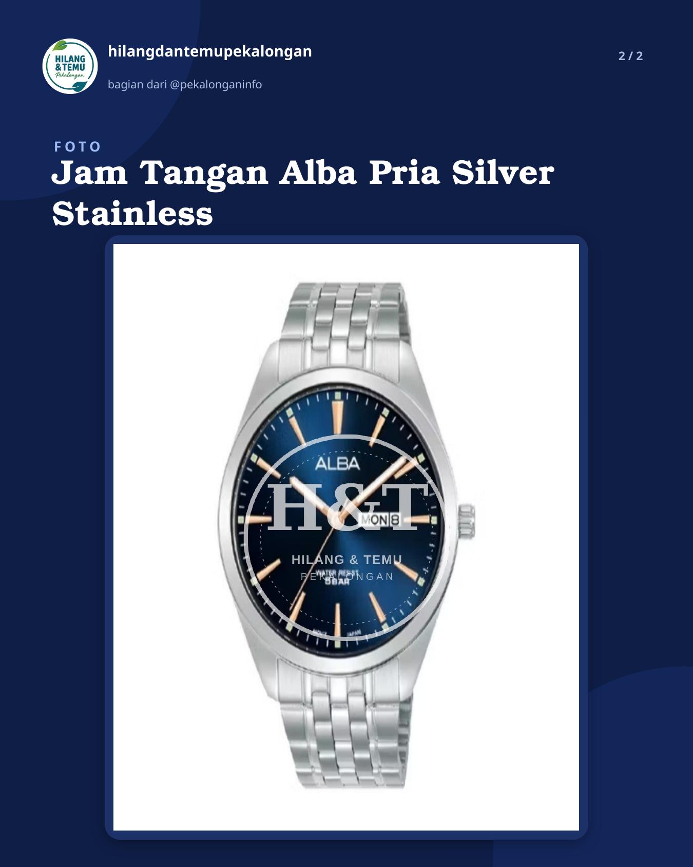 Slide 2 laporan Jam Tangan Alba Pria Silver Stainless