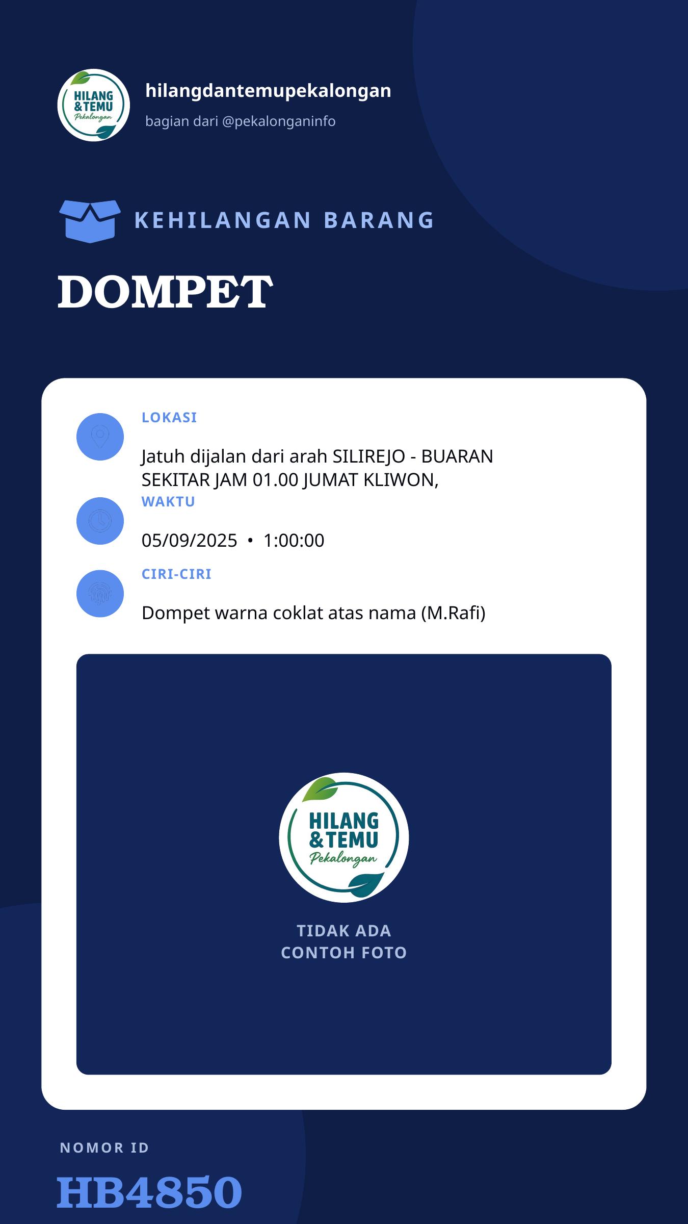Story 9:16 laporan DOMPET