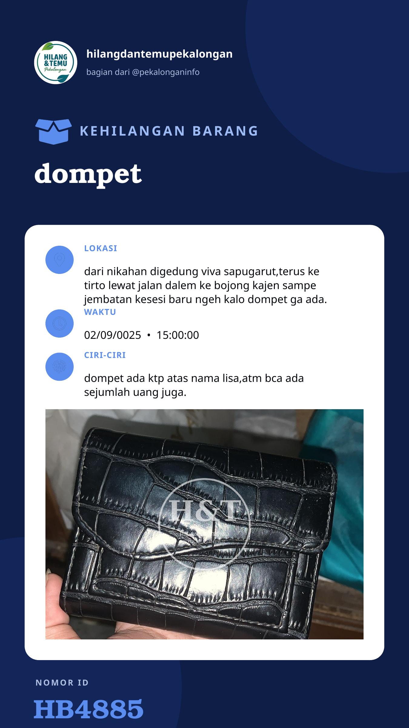 Story 9:16 laporan dompet
