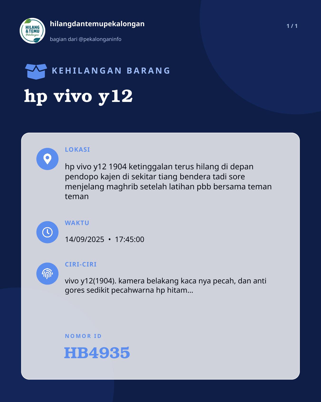 Slide laporan hp vivo y12 (HB4935)