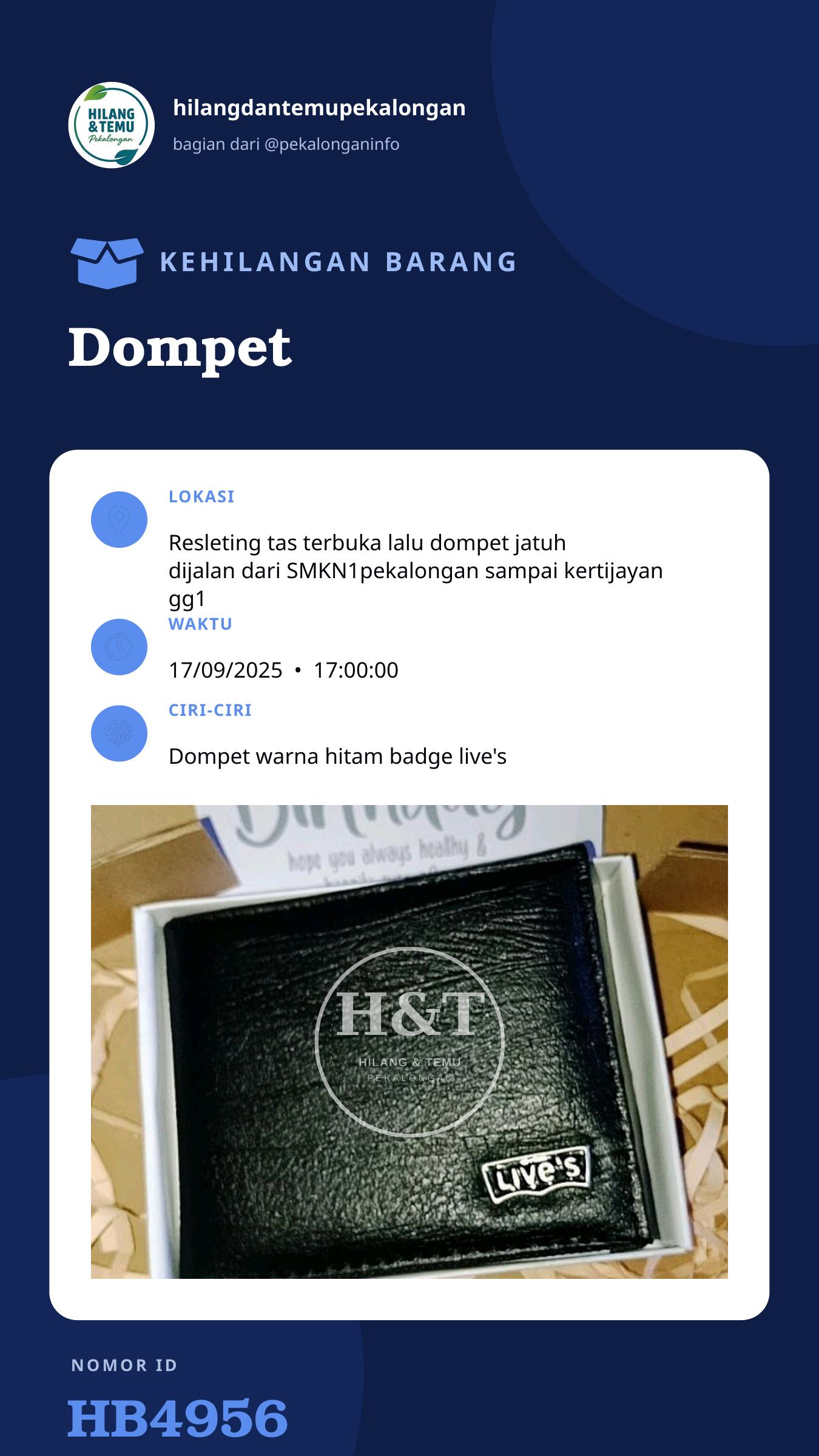Story 9:16 laporan Dompet