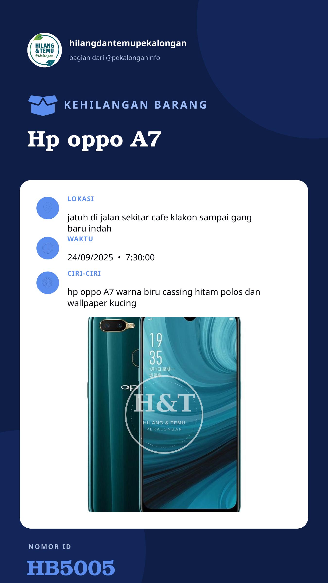 Story 9:16 laporan Hp oppo A7