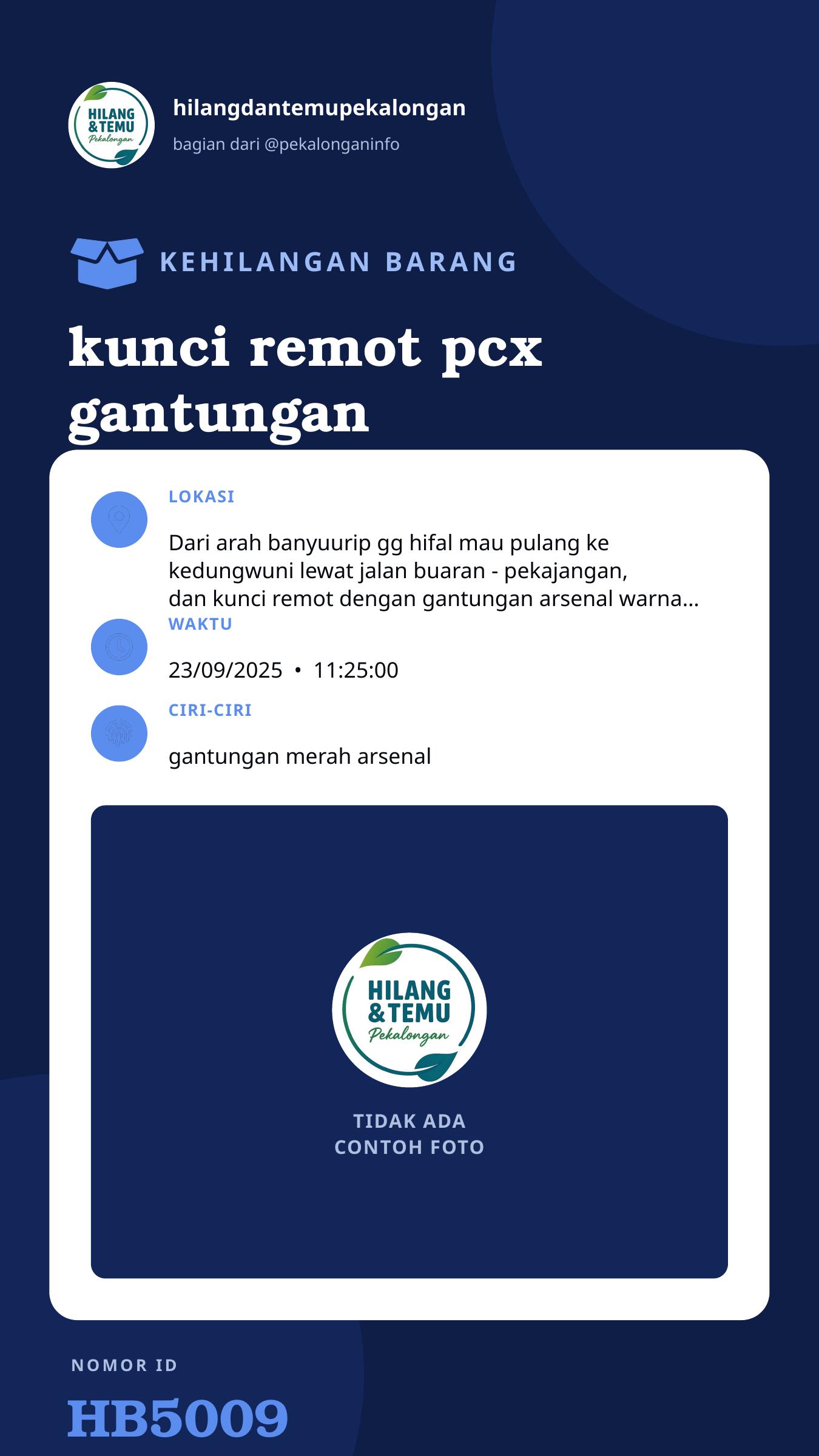 Story 9:16 laporan kunci remot pcx gantungan arsenal