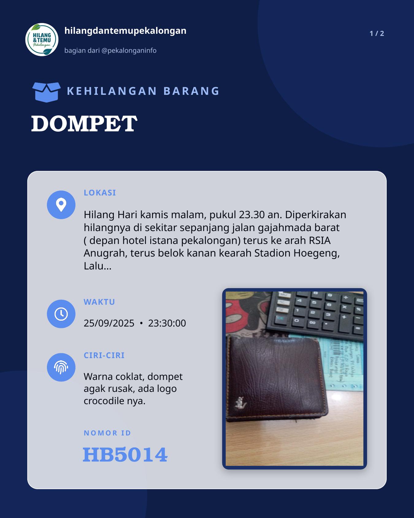Slide 1 laporan DOMPET