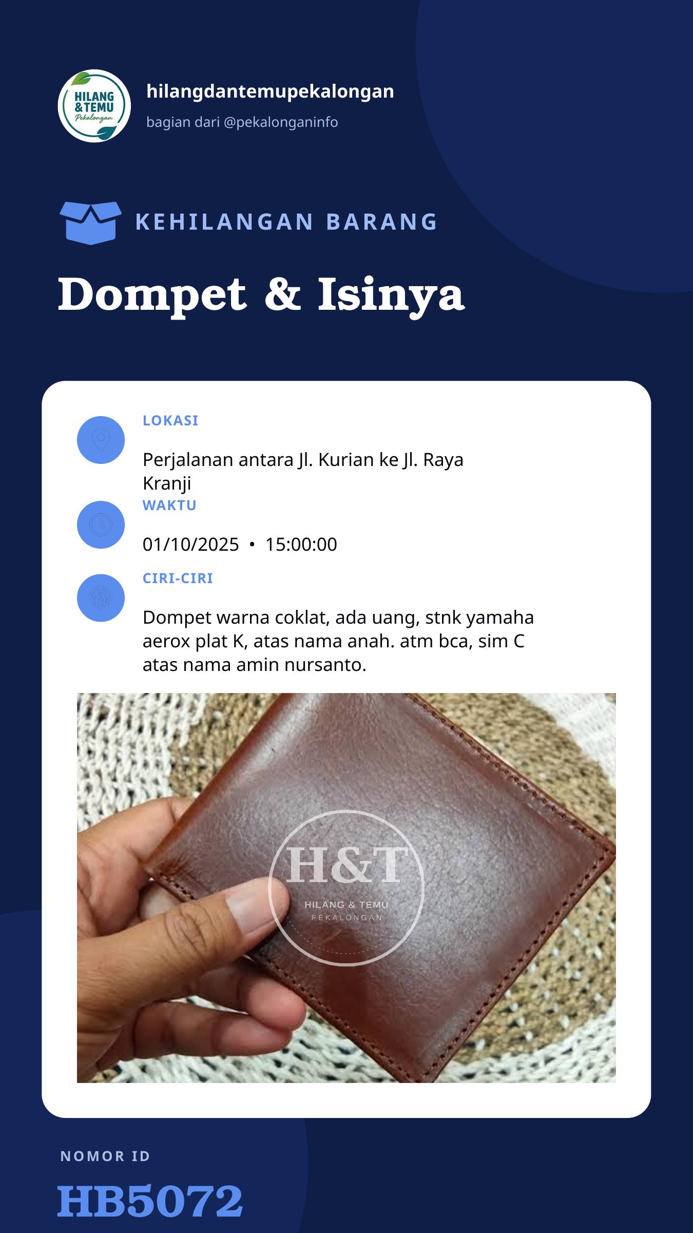 Story 9:16 laporan Dompet & Isinya