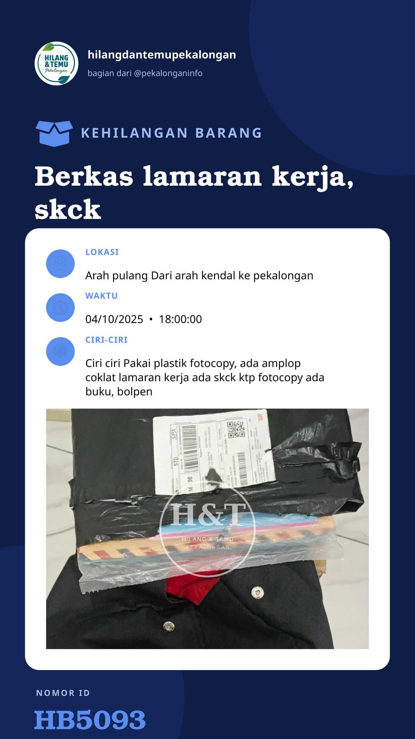 Story 9:16 laporan Berkas lamaran kerja, skck asli, akte asli