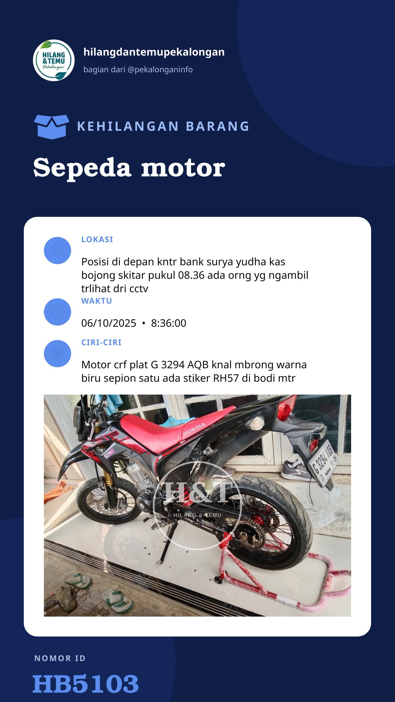 Story 9:16 laporan Sepeda motor