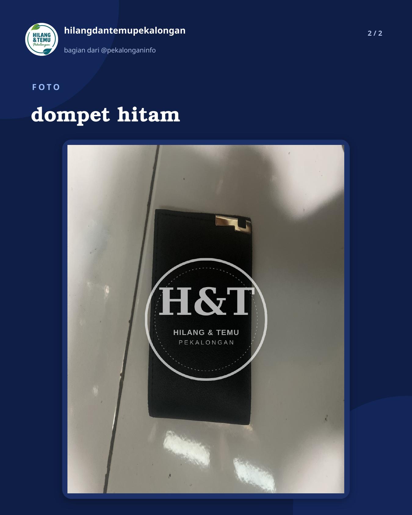 Slide 2 laporan dompet hitam