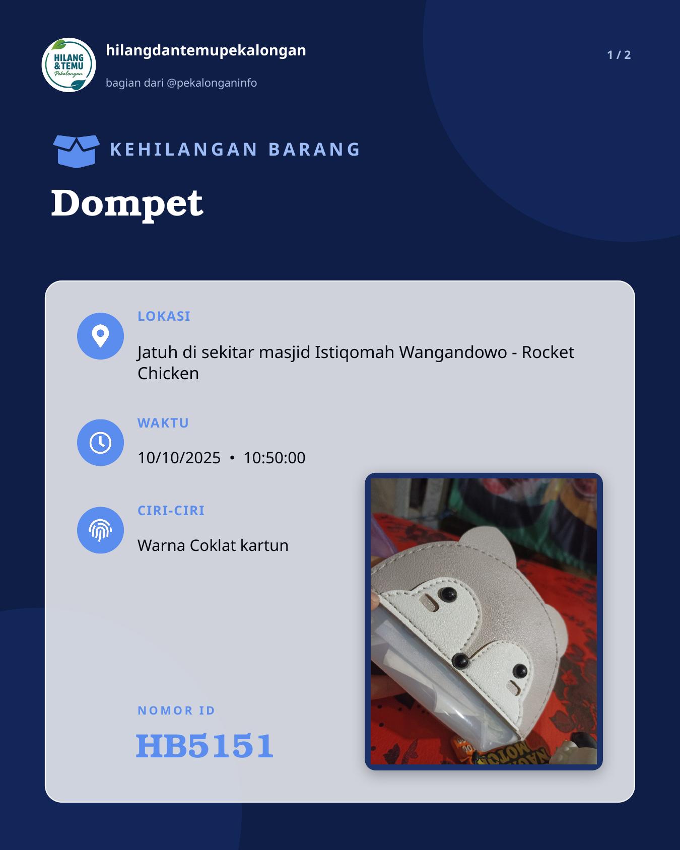 Slide 1 laporan Dompet