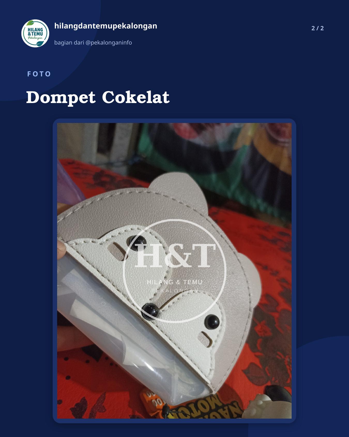Slide 2 laporan Dompet Cokelat