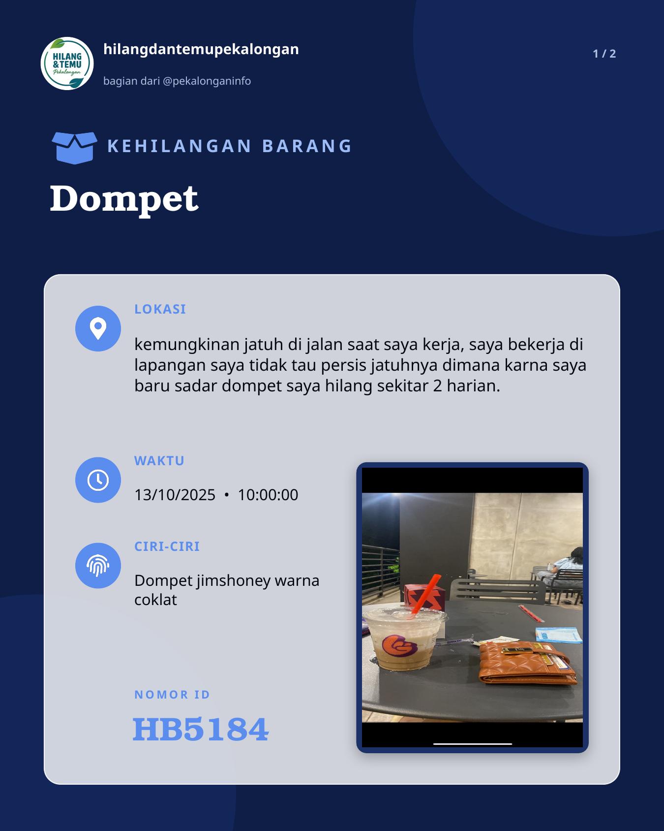 Slide 1 laporan Dompet