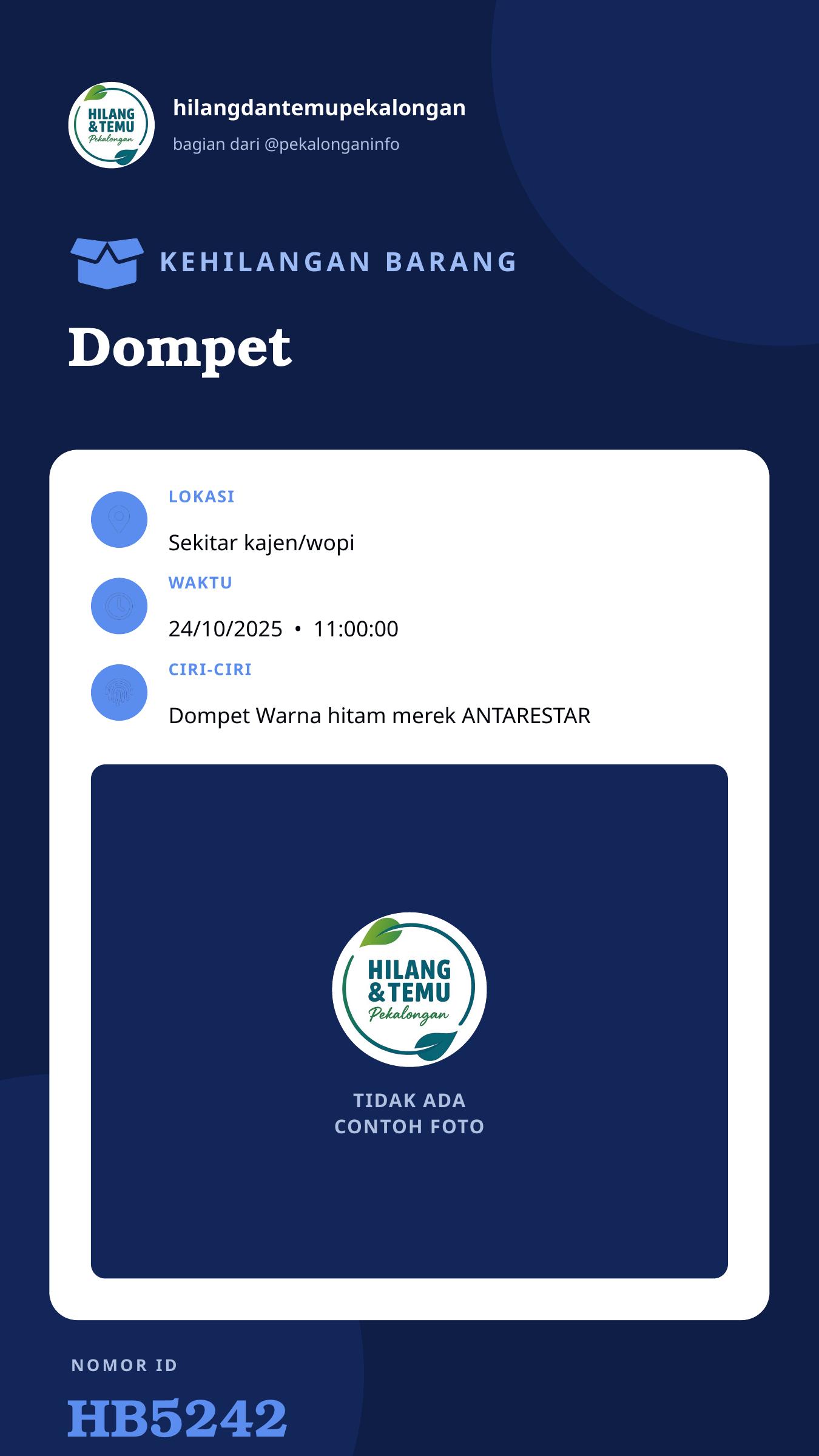 Story 9:16 laporan Dompet