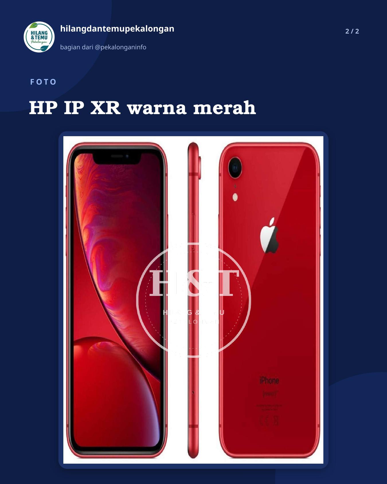 Slide 2 laporan HP IP XR warna merah