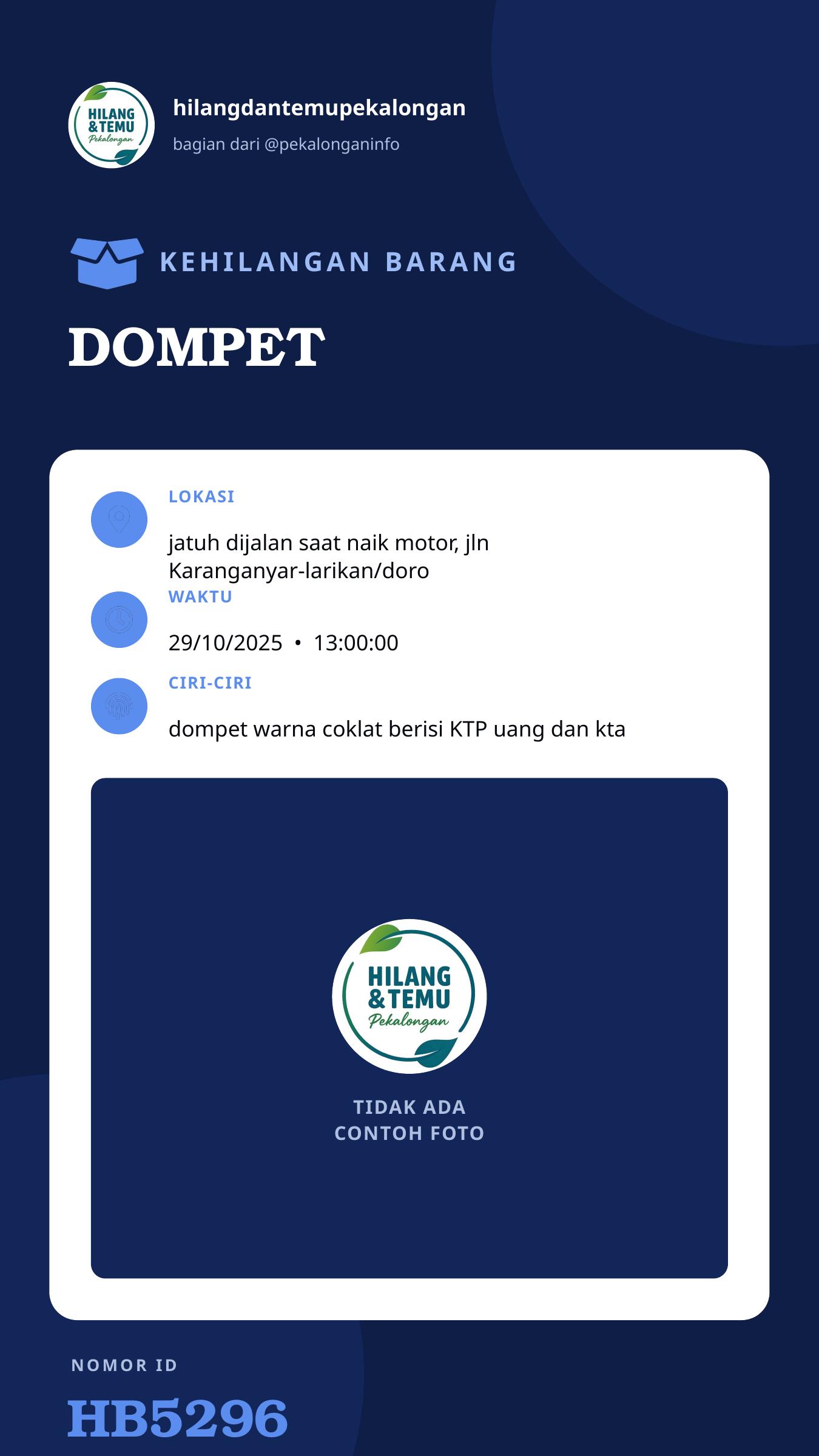 Story 9:16 laporan DOMPET