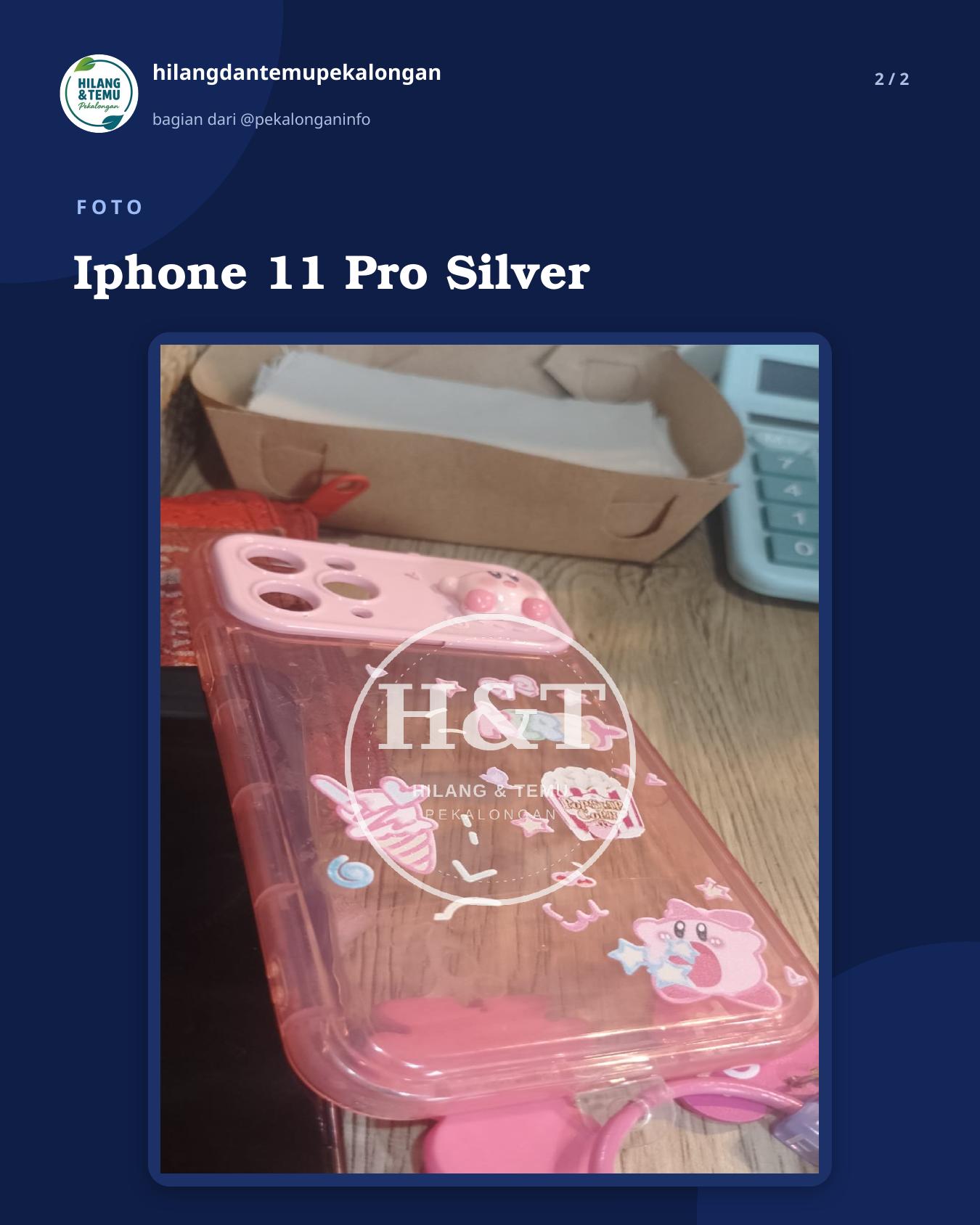 Slide 2 laporan Iphone 11 Pro Silver