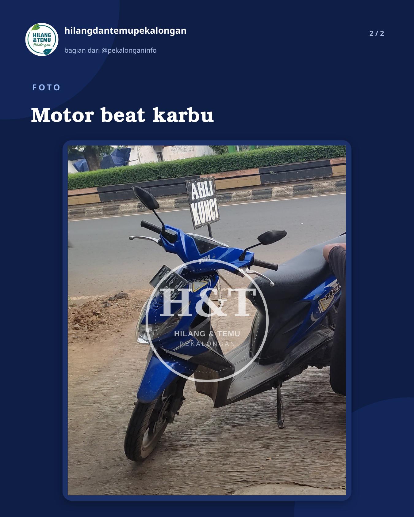 Slide 2 laporan Motor beat karbu