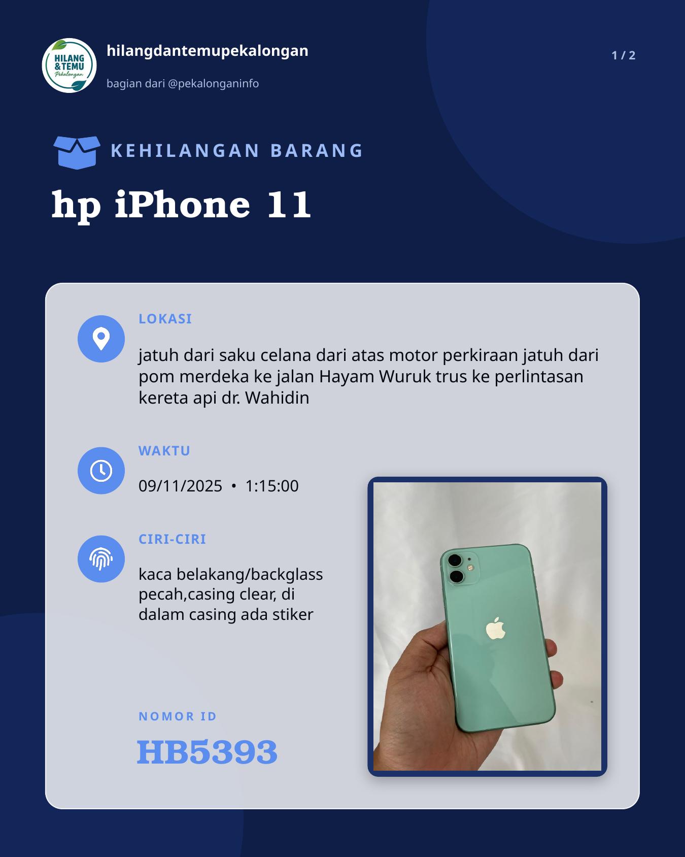 Slide 1 laporan hp iPhone 11