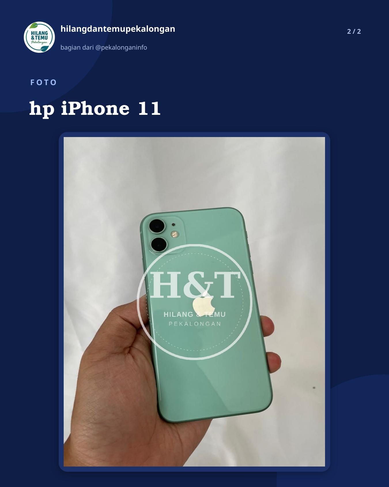 Slide 2 laporan hp iPhone 11