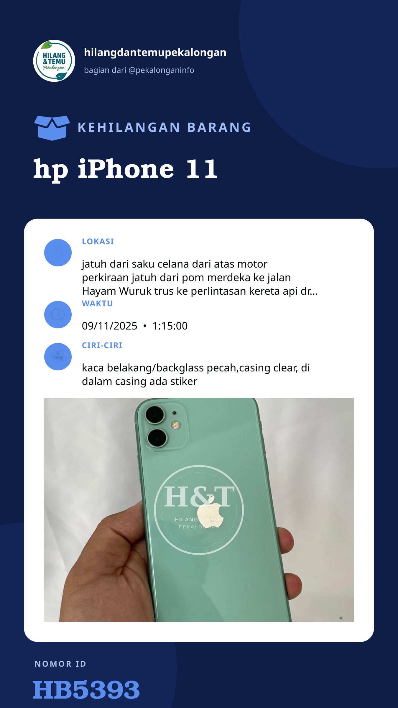 Story 9:16 laporan hp iPhone 11