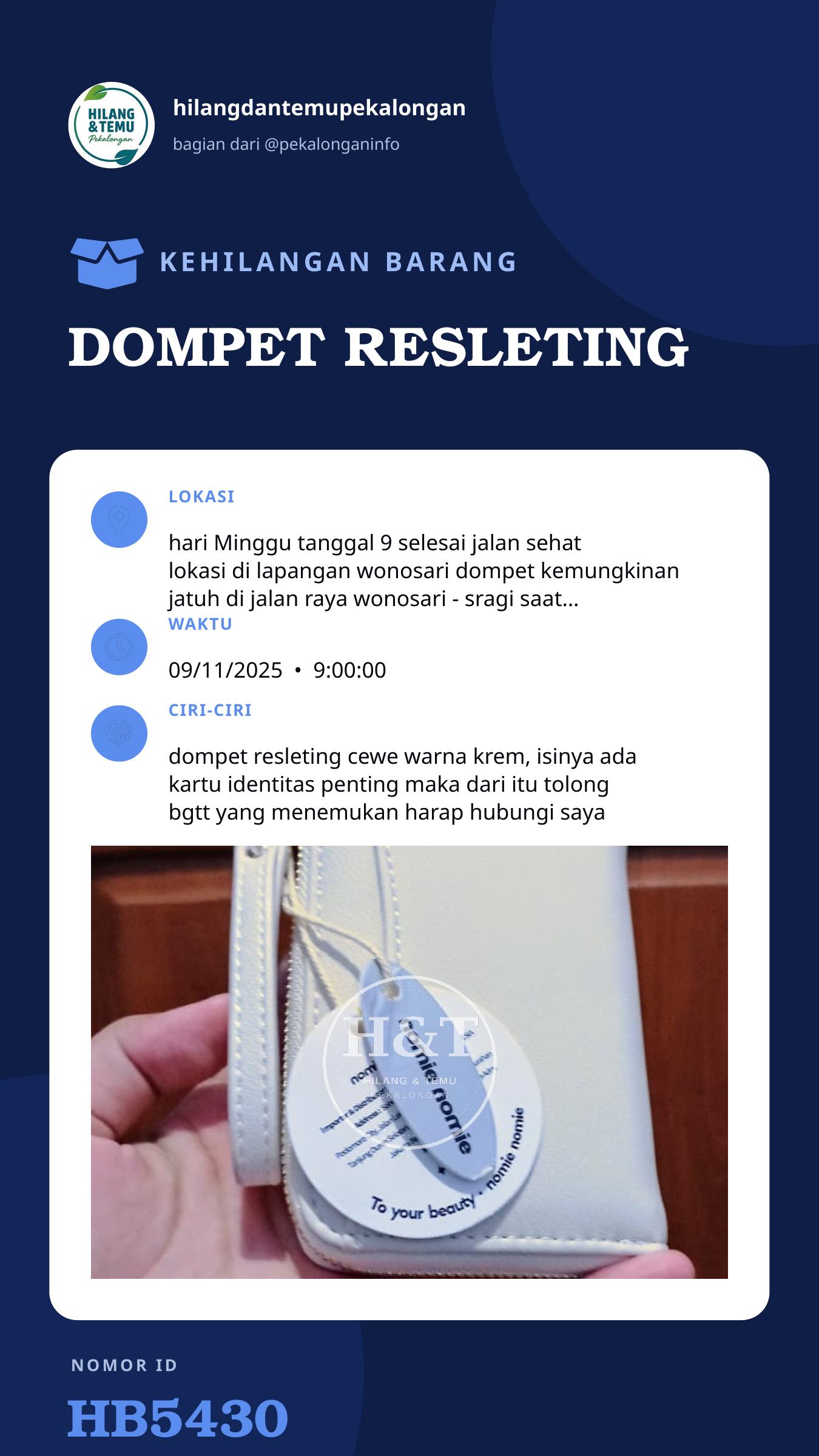 Story 9:16 laporan DOMPET RESLETING