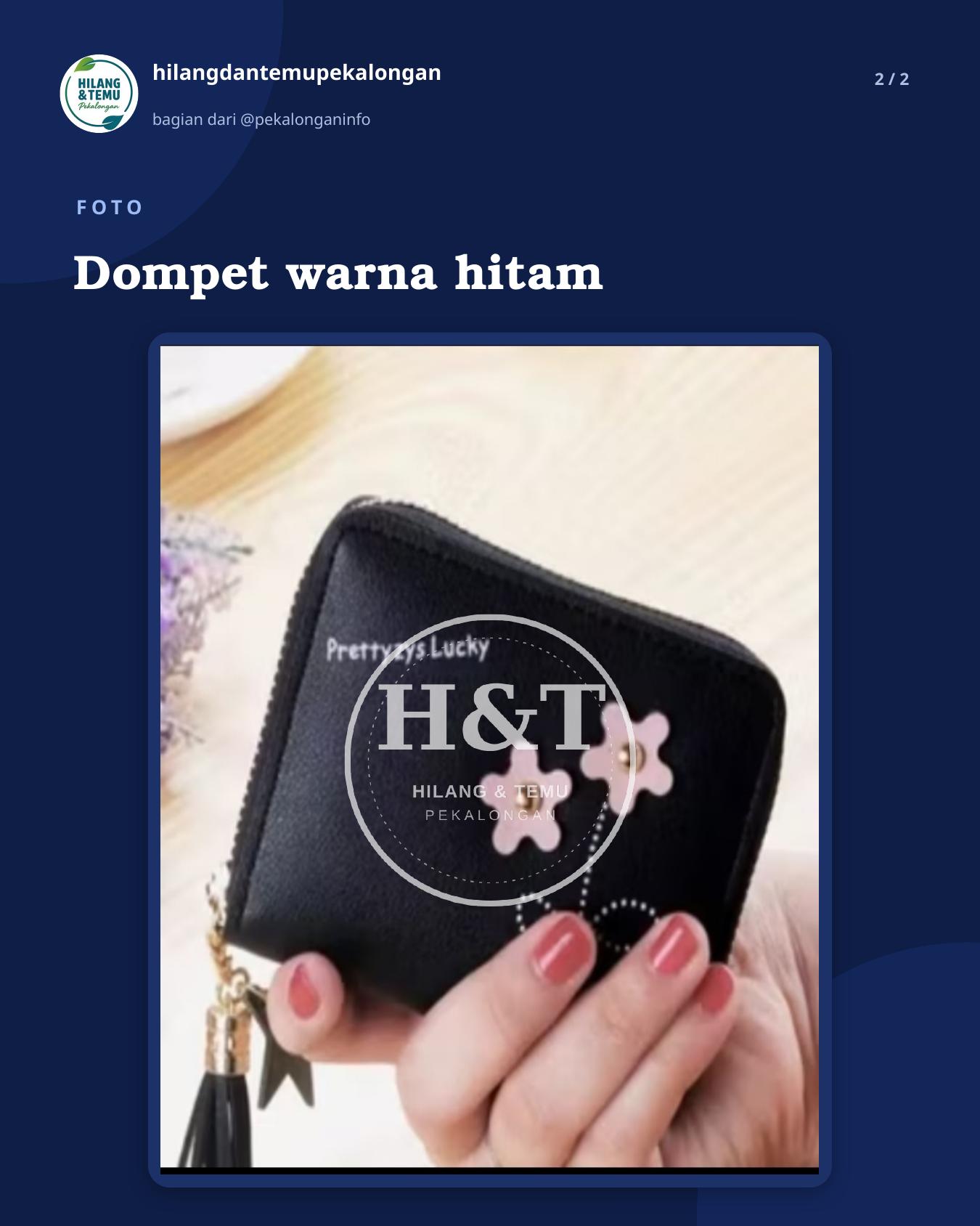 Slide 2 laporan Dompet warna hitam