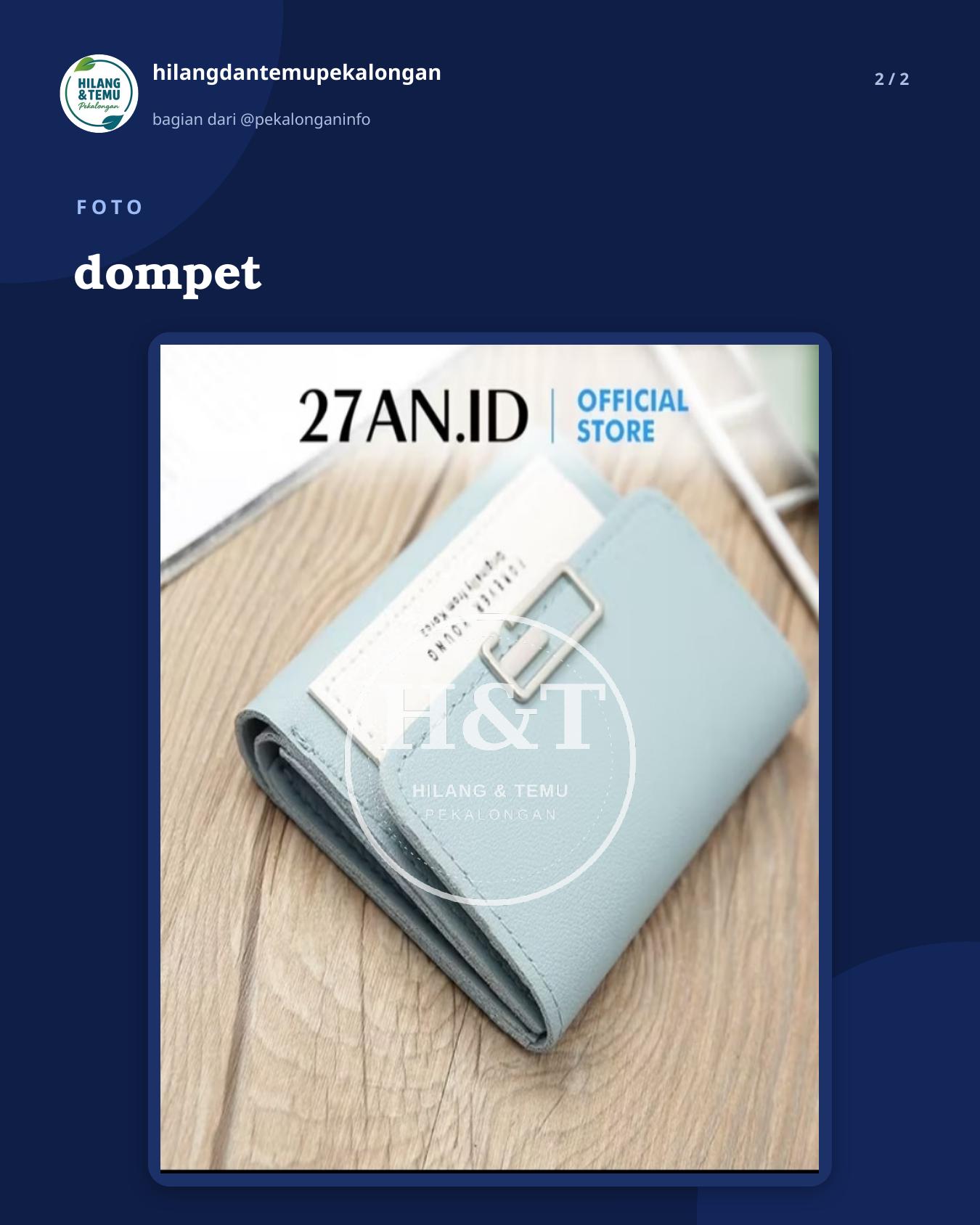 Slide 2 laporan dompet