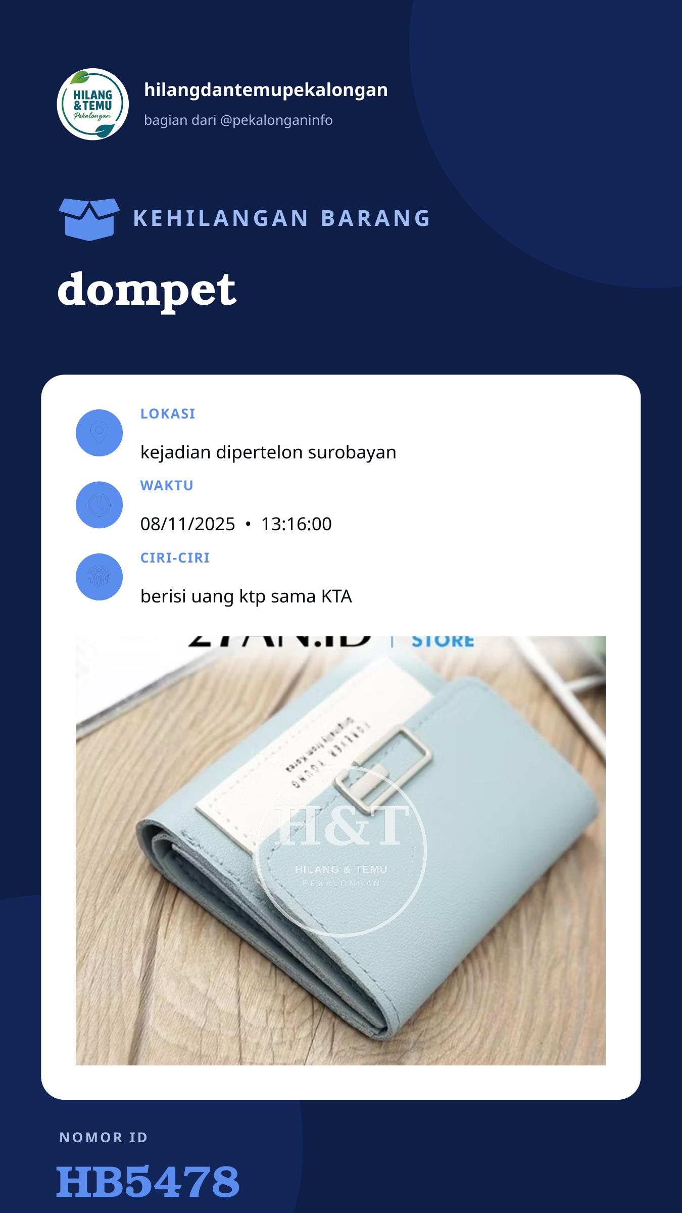Story 9:16 laporan dompet