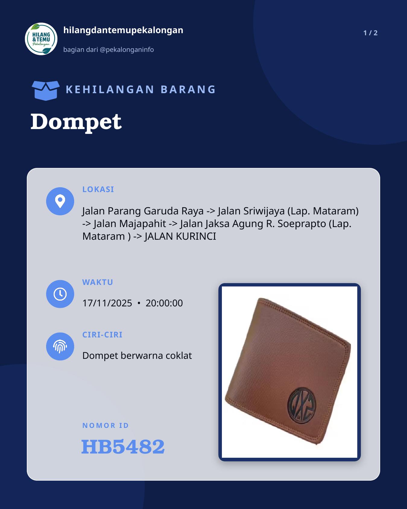 Slide 1 laporan Dompet