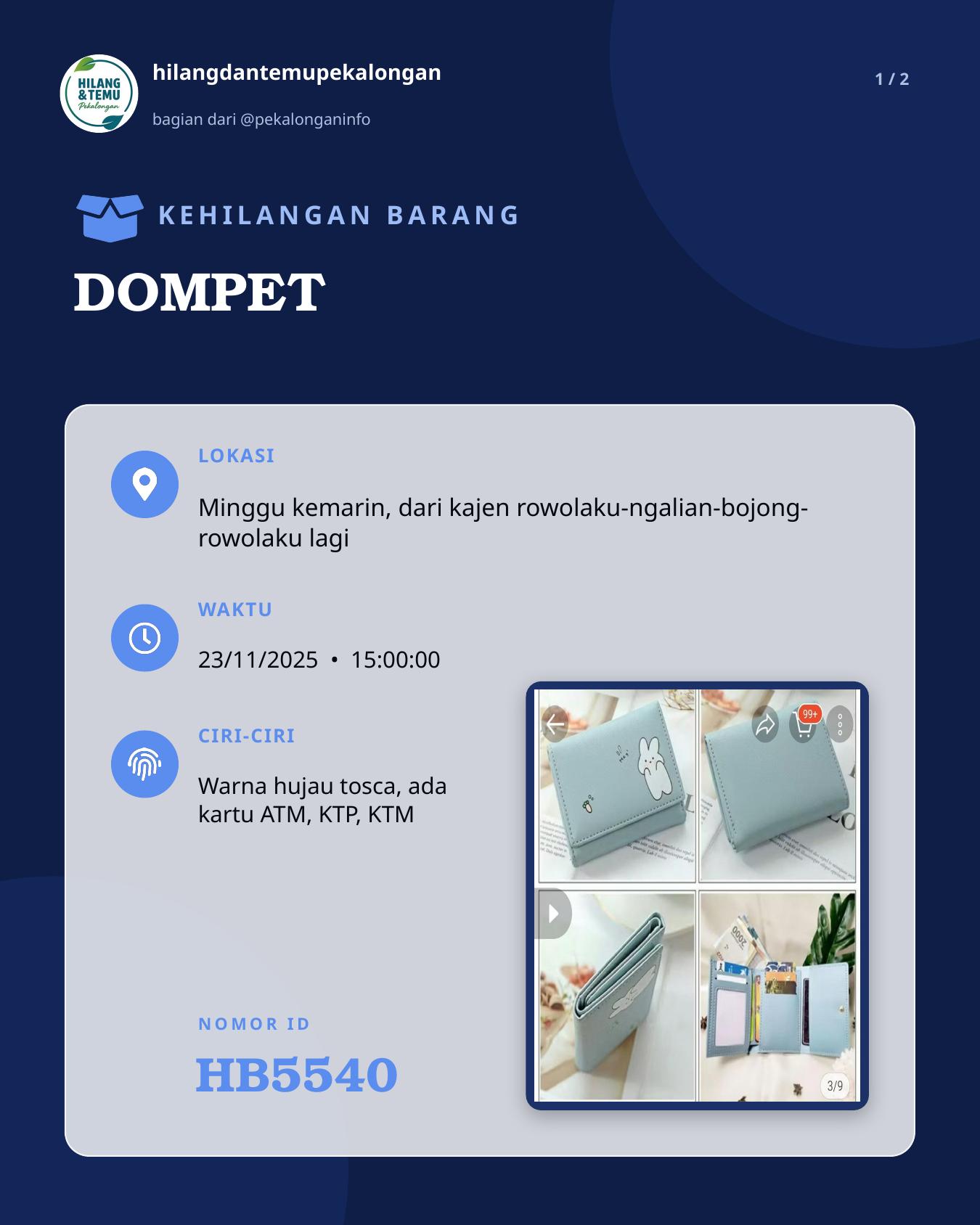 Slide 1 laporan DOMPET