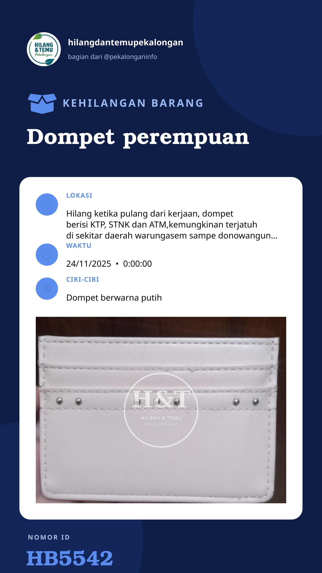Story 9:16 laporan Dompet perempuan