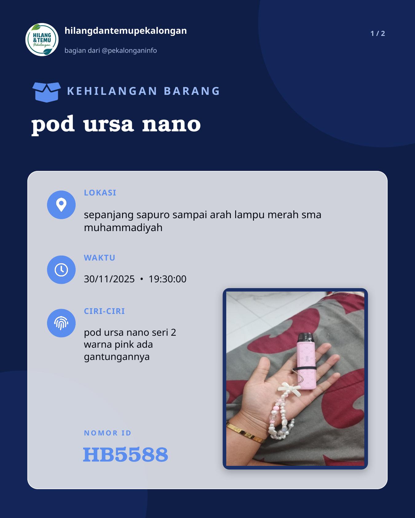 Slide 1 laporan pod ursa nano