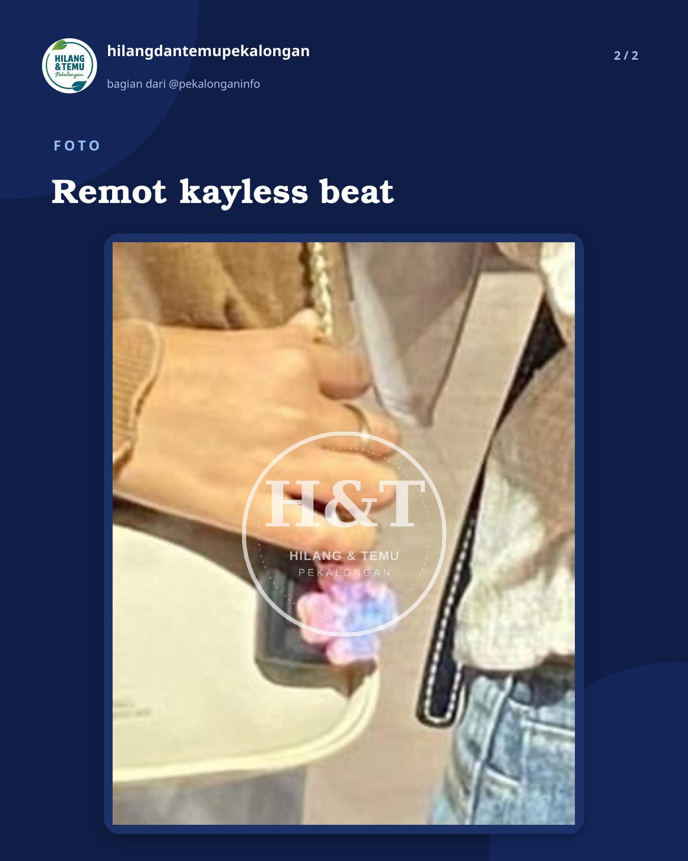 Slide 2 laporan Remot kayless beat