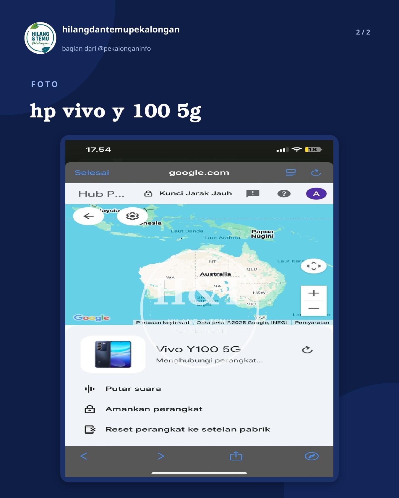 Slide 2 laporan hp vivo y 100 5g